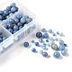 340Pcs 4 Sizes Natural Blue Aventurine Beads G-LS0001-19-2