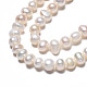 Fili di perle di perle d'acqua dolce coltivate naturali PEAR-N013-05C-4