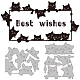Globleland 3 ensemble 11 pièces matrices de découpe en métal tête de chat découpes pochoirs de gaufrage modèle pour papier fabrication de cartes décoration bricolage scrapbooking album artisanat décor DIY-WH0309-785-1