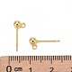 Accessoires de clou d'oreille en 925 argent sterling STER-K167-042C-G-4