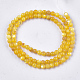 Yellow Shell Beads Strands SHEL-T012-50C-2