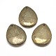 Larme pendentifs naturels en pyrite G-I125-35A-2