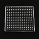 5x5mmDIYヒューズビーズに使用正方形ABCプラスチックペグボード  透明  79x79x5mm X-DIY-Q009-10-1