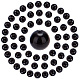 Sunnyclue 100pcs perles d'oeil de chat GLAA-SC0001-47B-01-1