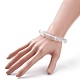 Stämmiges Stretch-Armband aus transparentem Acryl mit gebogenem Rohr für Frauen BJEW-JB08142-01-3