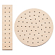 バスウッド合板スタッドピアス組立焼付シール樹脂塗装治具サポート  ポリマークレイツール  平円形/長方形  ビスク  11.95~14.5x3.15~11.95x0.95cm  2個/セット WOOD-WH0125-02-1