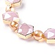 Opaque Glass Beads Strands EGLA-P045-A11-3