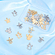 SUNNYCLUE 1 Box 32Pcs 4 Style Angel Number Necklace Pendant Stainless Steel Golden Lucky Charms Bulk for Jewellery Making Charms DIY Bracelets Keychains Crafts Findings STAS-SC0003-49-4