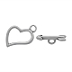 Heart & Arrow 316 Stainless Steel Toggle Clasps STAS-M261-10-1