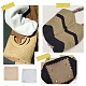 PandaHall 2pcs PU Leather Bag Bottom 15x15cm/5.9x5.9 Square Bag Base Bags Insert Cushion Base Nail Bottom Shaper with Holes for DIY Knitting Crochet Bags Handbag Tote Purse FIND-PH0003-25A-3