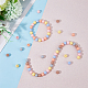 Hobbiesay 120 pièces de perles de silicone de 9 mm en vrac 6 couleurs perles rondes en caoutchouc perles d'espacement en vrac perles focales en silicone perles artisanales pour bricolage artisanat bracelet collier bijoux porte-clés fabrication SIL-HY0001-15-3