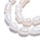 Fili di perle di perle d'acqua dolce coltivate naturali PEAR-N012-04R-5