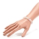 Bracelet extensible en perles de coeur acrylique couleur bonbon pour enfants BJEW-JB08241-3