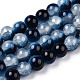 Crackle Baking Painted Imitation Jade Glass Beads Strands X1-DGLA-T003-8mm-15-1