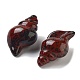 Резные фигурки из натурального красного дерева и обсидиана DJEW-L023-H10-2