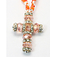 Мода стекла бисерные ожерелья X-NJEW-Q197-2-2