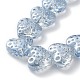 Chapelets de perles en verre transparent électrolytique EGLA-R114-02A-PL03-3