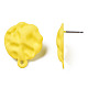 Accessoires de puces d'oreilles en fer peints au spray IFIN-N008-015D-3