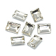 Cabujones de cristal con rhinestone RGLA-T031-10x14mm-01-1
