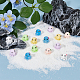 Superfindings 48 pz 6 colori mini ornamento di polpo in resina carino AJEW-FH0003-96-4