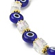 Ensemble de bracelets extensibles en cristal de quartz naturel et lampadaire BJEW-JB09616-04-4