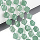 Естественный зеленый авантюрин бисер нитей G-T144-24A-01-1