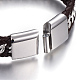 Bracelets en cuir tressé BJEW-E352-09A-P-3