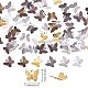NBEADS 120 Pcs 11mmx13mm Tiny Brass Butterfly Pendant Charms KK-NB0002-11-2
