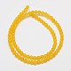 Natural & Dyed Malaysia Jade Bead Strands G-A146-4mm-A03-2