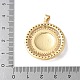 Латунные микропаве прозрачные подвески с фианитом KK-A252-27G-3