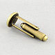 真鍮製カフセッティング  アパレルアクセサリのカフスボタンパーツ  アンティークブロンズ  18.5x14mm KK-S132-12mm-KN001AB-3