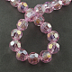 Electroplate Glass Beads Strands EGLA-R016-12mm-2-2