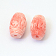 Dyed Synthetic Coral Barrel Beads GSHE-Q003-08A-2