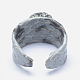 Snakeskin Leather Cuff Rings RJEW-P066-14D-3