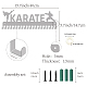 Creatcabin Karate-Medaillenhalter aus Metall ODIS-WH0037-064-2