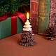 クリスマスツリーキャンドル  香りのキャンドルギフト  ボックス付き  家族の集まり、クリスマスパーティー、休日、新年の装飾に。  コーヒー  11.3x7cm JX290C-3