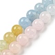 Chapelets de perles en morganite naturelle G-P503-6MM-01-2
