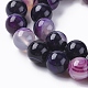 Chapelets de perles en agate à rayures naturelles/agates à bandes G-G582-10mm-52-3
