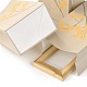 Прямоугольник с цветочным узором бумажные пакеты для конфет CARB-G007-02A-5
