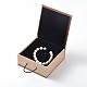 Rectangle Wooden Bracelet Boxes X-OBOX-N013-01-4