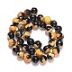Chapelets de perles d'agate naturelle X-G-G056-10mm-G-3