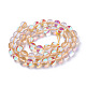 Synthetic Moonstone Beads Strands G-F143-6mm-15-2