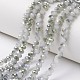 Chapelets de perles en verre électroplaqué EGLA-A034-J1mm-S04-1
