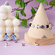 Cheriswelry 120pcs 12 perles en alliage de style tibétain FIND-CW0001-23-7