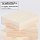 Olycraft pin blocs de construction bricolage enfants en bois WOOD-OC0001-40-4