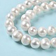 Fili di perle di perle d'acqua dolce coltivate naturali PEAR-E018-06-4