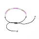 Bracelets de perles de tresse de fil de nylon BJEW-JB04350-M-4