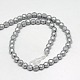 Electroplate Non-magnetic Synthetic Hematite Beads Strands G-J169C-3mm-07-2