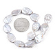 Fili di perle keshi di perle nucleate naturali barocche PEAR-S020-Z01-2-4