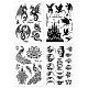 Globleland 4 hojas de sellos transparentes de dragón y pavo real para hacer tarjetas DIY-GL0004-48C-8